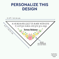 PPLR_HIDDEN_PRODUCT Custom Floral Corner Quilt Label