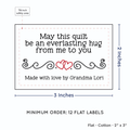 PPLR_HIDDEN_PRODUCT Double Heart Quote (2"x3" Cotton - 12 labels/set)