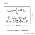 PPLR_HIDDEN_PRODUCT Double Heart Border (2"x3" Cotton - 12 labels/set)