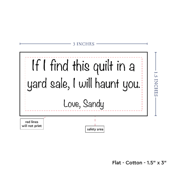 PPLR_HIDDEN_PRODUCT Text Only Medium Large Label (1.5"x3"-Cotton)