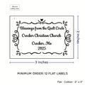 PPLR_HIDDEN_PRODUCT Swirl Accent Border (2"x3" Cotton - 12 labels/set)