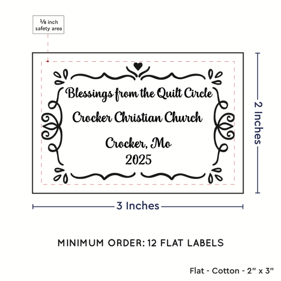 PPLR_HIDDEN_PRODUCT Swirl Accent Border (2"x3" Cotton - 12 labels/set)