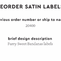 PPLR_HIDDEN_PRODUCT Reorder Previous Label Design - SATIN