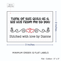 PPLR_HIDDEN_PRODUCT Double Heart Quote (2"x3" Cotton - 12 labels/set)