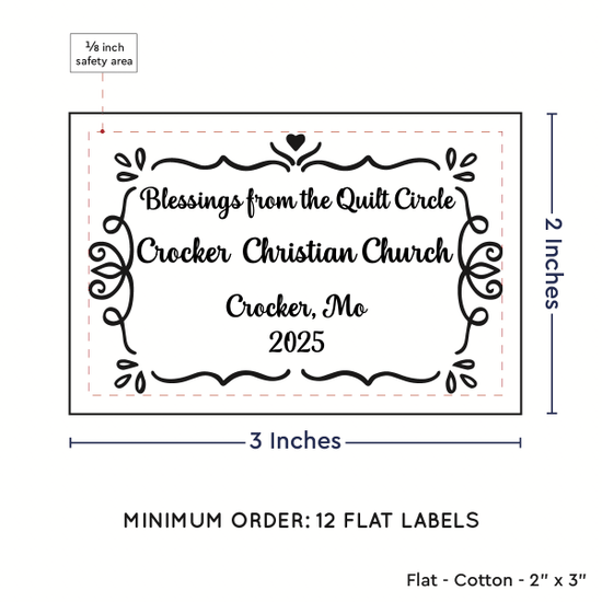 PPLR_HIDDEN_PRODUCT Swirl Accent Border (2"x3" Cotton - 12 labels/set)