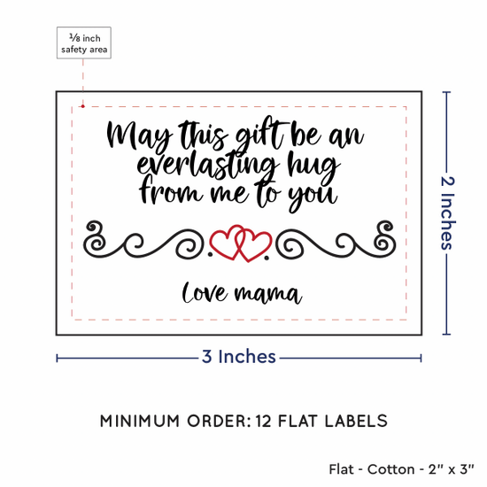 PPLR_HIDDEN_PRODUCT Double Heart Quote (2"x3" Cotton - 12 labels/set)