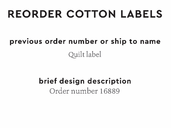 PPLR_HIDDEN_PRODUCT Reorder Previous Label Design - COTTON