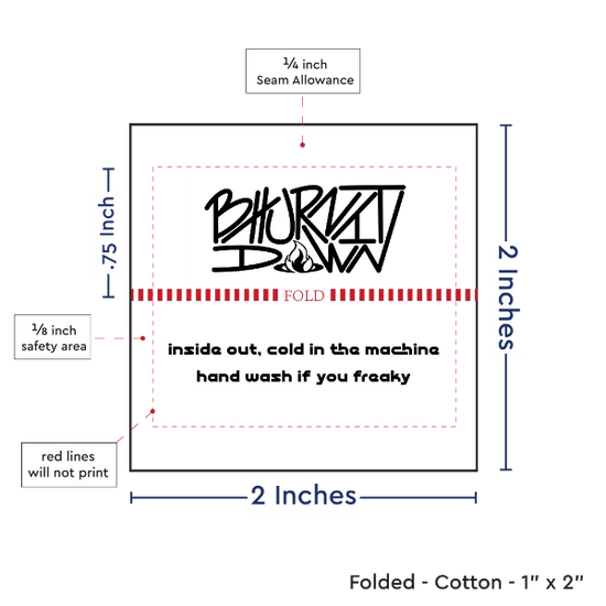 PPLR_HIDDEN_PRODUCT Print Your Logo or Image on FOLDED Cotton Tags