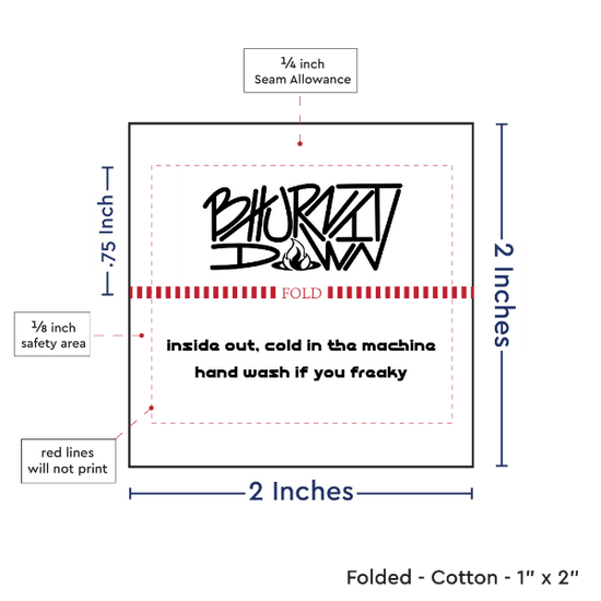 PPLR_HIDDEN_PRODUCT Print Your Logo or Image on FOLDED Cotton Tags