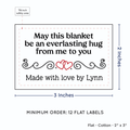 PPLR_HIDDEN_PRODUCT Double Heart Quote (2"x3" Cotton - 12 labels/set)