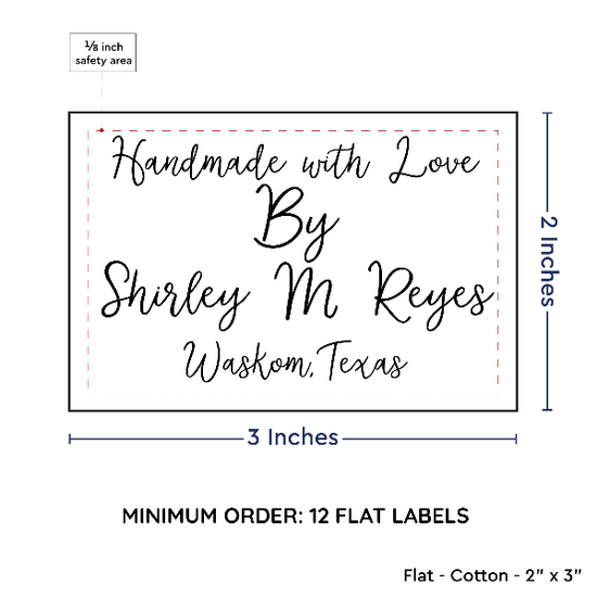PPLR_HIDDEN_PRODUCT Large Text Only Label (2"x3"-Cotton)