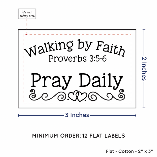 PPLR_HIDDEN_PRODUCT Double Heart Border (2"x3" Cotton - 12 labels/set)