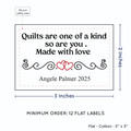 PPLR_HIDDEN_PRODUCT Double Heart Quote (2"x3" Cotton - 12 labels/set)