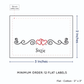 PPLR_HIDDEN_PRODUCT Double Heart Quote (2"x3" Cotton - 12 labels/set)