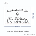 PPLR_HIDDEN_PRODUCT Double Heart Border (2"x3" Cotton - 12 labels/set)