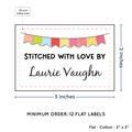 PPLR_HIDDEN_PRODUCT Colorful Banner (2"x3" Cotton - 12 labels/set)