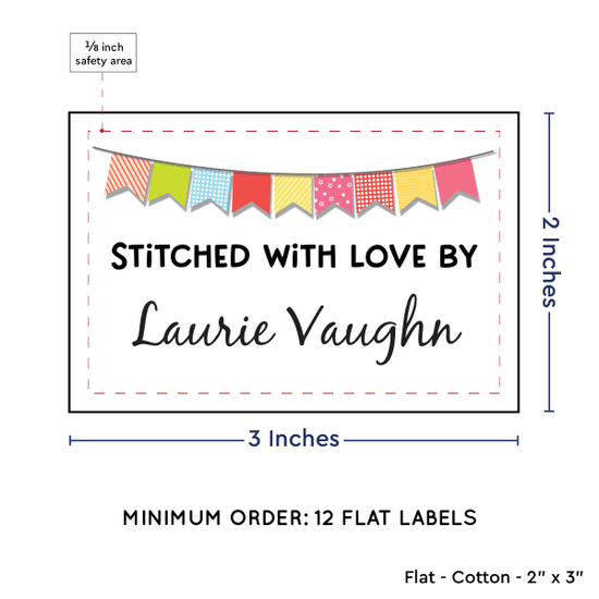 PPLR_HIDDEN_PRODUCT Colorful Banner (2"x3" Cotton - 12 labels/set)