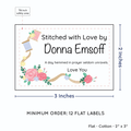 PPLR_HIDDEN_PRODUCT Thread and Flowers (2"x3" Cotton - 12 labels/set)