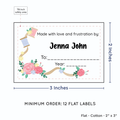 PPLR_HIDDEN_PRODUCT Thread and Flowers (2"x3" Cotton - 12 labels/set)