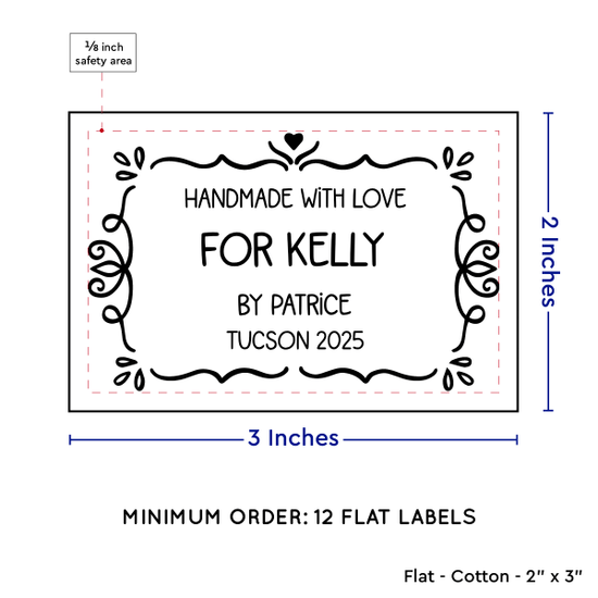 PPLR_HIDDEN_PRODUCT Swirl Accent Border (2"x3" Cotton - 12 labels/set)