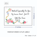 PPLR_HIDDEN_PRODUCT Thread and Flowers (2"x3" Cotton - 12 labels/set)