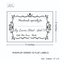 PPLR_HIDDEN_PRODUCT Swirl Accent Border with Fill in Blanks (2"x3" Cotton - 12 labels/set)