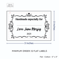 PPLR_HIDDEN_PRODUCT Swirl Accent Border with Fill in Blanks (2"x3" Cotton - 12 labels/set)