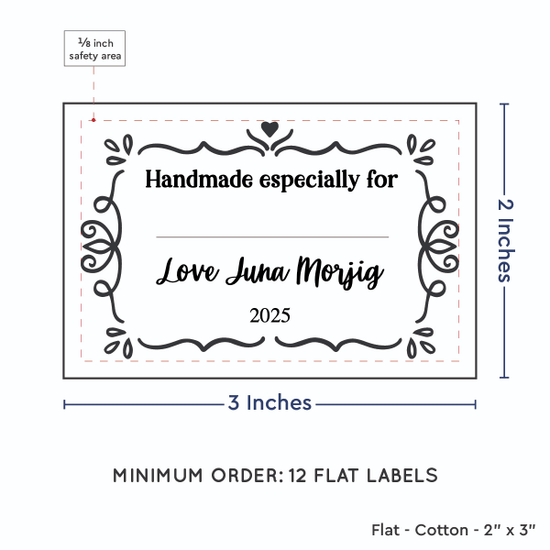PPLR_HIDDEN_PRODUCT Swirl Accent Border with Fill in Blanks (2"x3" Cotton - 12 labels/set)
