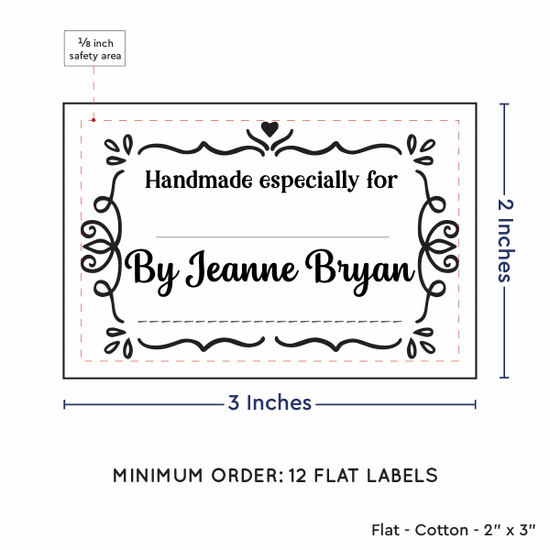 PPLR_HIDDEN_PRODUCT Swirl Accent Border with Fill in Blanks (2"x3" Cotton - 12 labels/set)