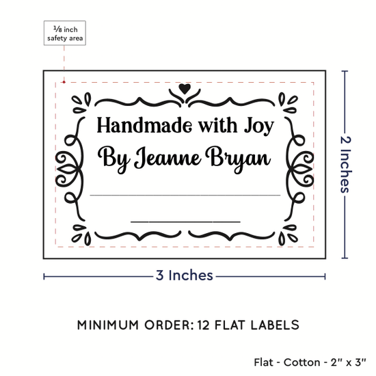 PPLR_HIDDEN_PRODUCT Swirl Accent Border (2"x3" Cotton - 12 labels/set)