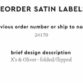 PPLR_HIDDEN_PRODUCT Reorder Previous Label Design - SATIN