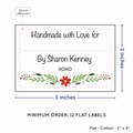 PPLR_HIDDEN_PRODUCT Festive Floral with Fill in Blanks (2"x3" Cotton - 12 labels/set)
