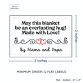 PPLR_HIDDEN_PRODUCT Double Heart Quote (2"x3" Cotton - 12 labels/set)