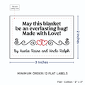 PPLR_HIDDEN_PRODUCT Double Heart Quote (2"x3" Cotton - 12 labels/set)