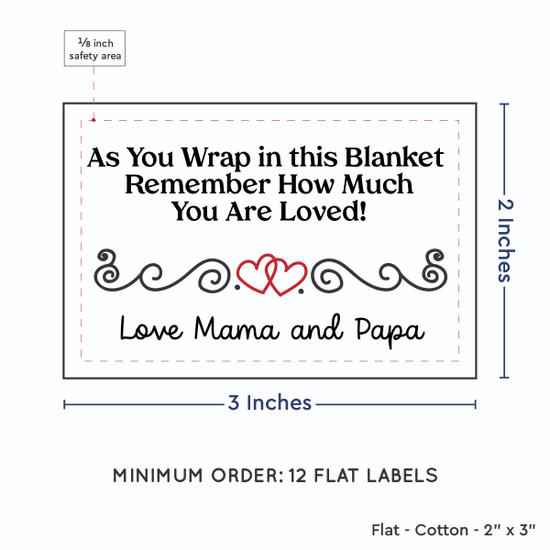PPLR_HIDDEN_PRODUCT Double Heart Quote (2"x3" Cotton - 12 labels/set)