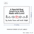 PPLR_HIDDEN_PRODUCT Double Heart Quote (2"x3" Cotton - 12 labels/set)