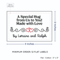 PPLR_HIDDEN_PRODUCT Double Heart Quote (2"x3" Cotton - 12 labels/set)
