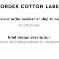 PPLR_HIDDEN_PRODUCT Reorder Previous Label Design - COTTON
