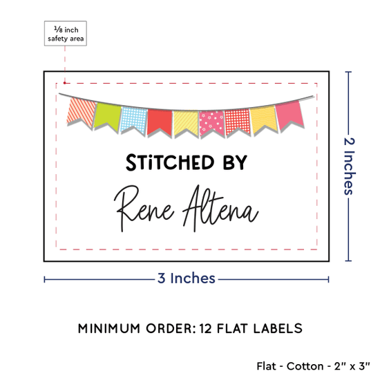 PPLR_HIDDEN_PRODUCT Colorful Banner (2"x3" Cotton - 12 labels/set)