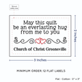 PPLR_HIDDEN_PRODUCT Double Heart Quote (2"x3" Cotton - 12 labels/set)