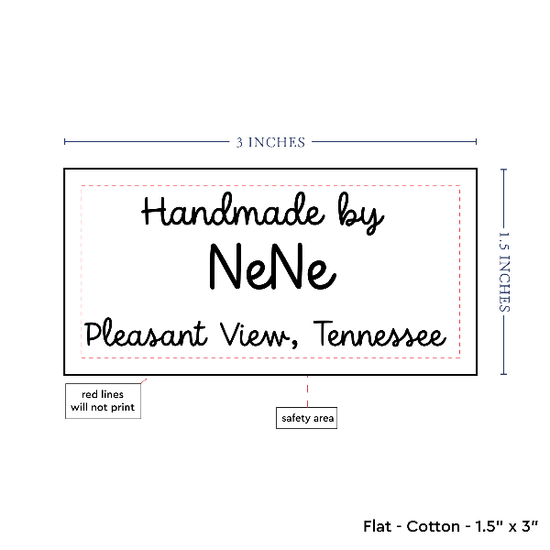 PPLR_HIDDEN_PRODUCT Text Only Medium Large Label (1.5"x3"-Cotton)