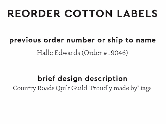 PPLR_HIDDEN_PRODUCT Reorder Previous Label Design - COTTON