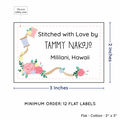 PPLR_HIDDEN_PRODUCT Thread and Flowers (2"x3" Cotton - 12 labels/set)