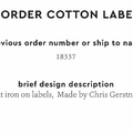 PPLR_HIDDEN_PRODUCT Reorder Previous Label Design - COTTON