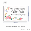 PPLR_HIDDEN_PRODUCT Thread and Flowers (2"x3" Cotton - 12 labels/set)