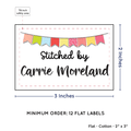 PPLR_HIDDEN_PRODUCT Colorful Banner (2"x3" Cotton - 12 labels/set)