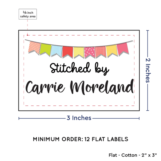 PPLR_HIDDEN_PRODUCT Colorful Banner (2"x3" Cotton - 12 labels/set)