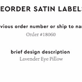 PPLR_HIDDEN_PRODUCT Reorder Previous Label Design - SATIN