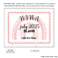 PPLR_HIDDEN_PRODUCT Pink Rainbow Baby Label