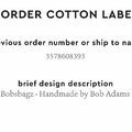 PPLR_HIDDEN_PRODUCT Reorder Previous Label Design - COTTON
